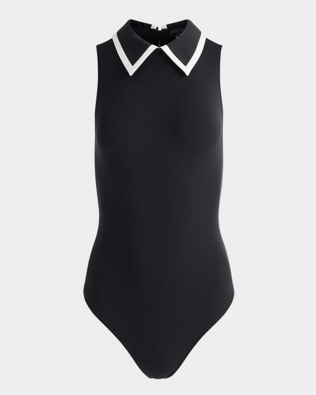 Rothy Sleeveless Collared Bodysuit